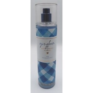 Bath & Body Works Gingham Fine Fragrance Mist 8 fl oz Blue Freesia White Peach